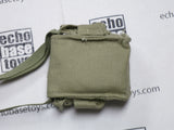 Dragon Models Loose 1/6th Scale WWII Russian Gas Mask Bag (Khaki) w/(OD) shoudler strap (Dark leather strap) #DRL5-P402