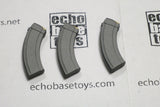 Dragon Models Loose 1/6th Scale Modern AK-47 30rd Magazine (3x) Bakelite Style # DRL4-X130