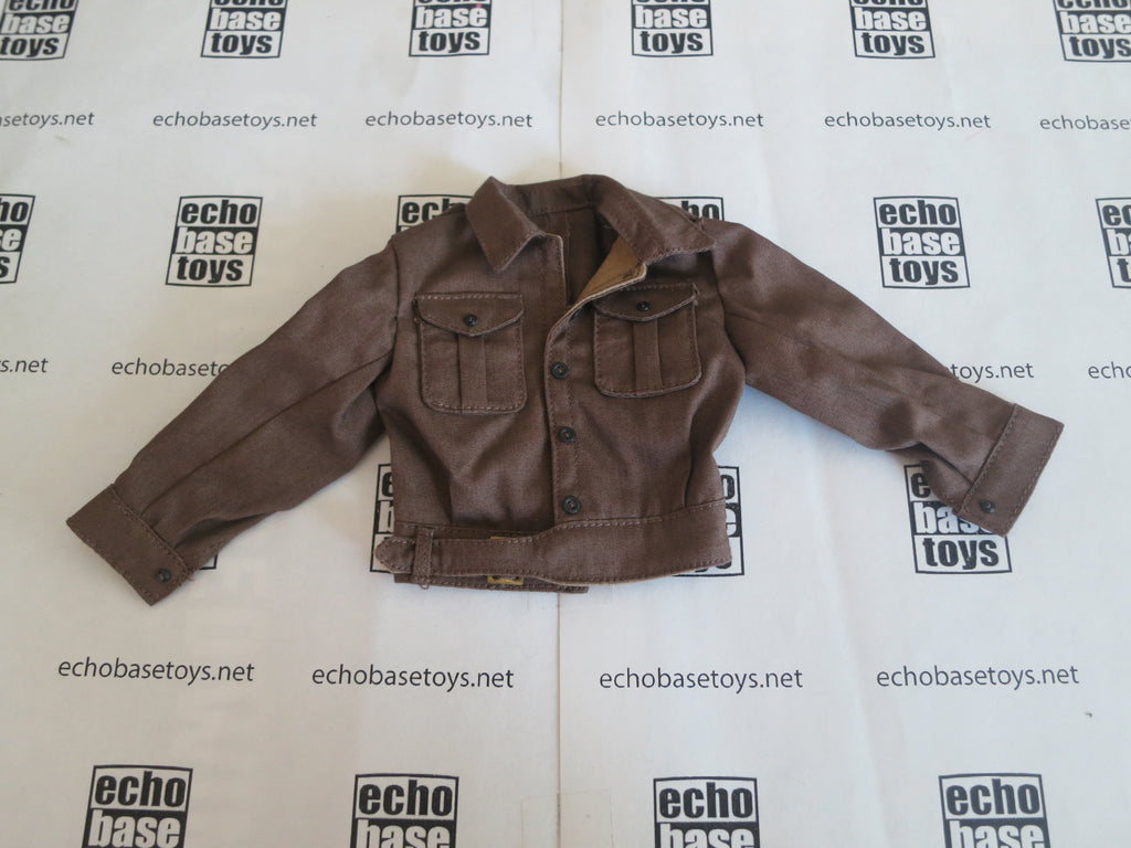 UJINDOU Loose 1/6th WWII British 37 Pattern Battle Dress Tunic (Brown,Buttons) #UJL2-U100A