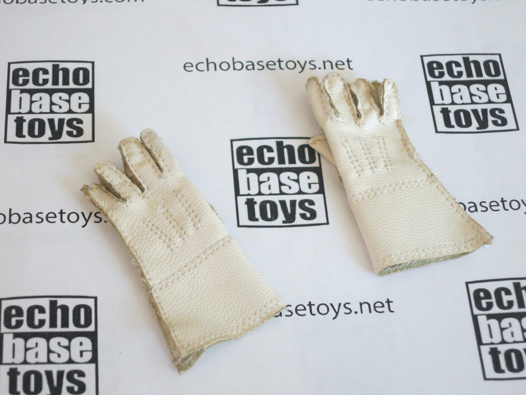 UJINDOU Loose 1/6th WWII British Gloves - Pair, Leather, Gauntlet (Light Tan) #UJL2-A580A
