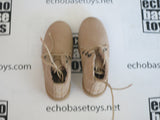 UJINDOU Loose 1/6th WWII British Boots - Pair, Leather, Chukka (Tan) #UJL2-B201