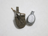 TOYS CITY Loose 1/6 WWII Russian Water Bottle & Pouch (OD,Fabric) #TCL5-P400