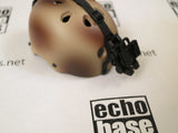 DAM Toys Loose 1/6th Helmet (Pro-Tec)(Tan,Weathered)(w/Accessories) #DAM4-H305