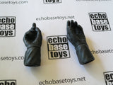 ART FIGURES Loose 1/6th LOF Flashover Gloved Hand Set (Pair,Black) #AFL4-HD001