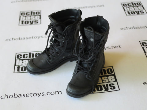ART FIGURES Loose 1/6th Boots - Tactical Side Zip (Black,V2) Modern Era #AFL4-B101