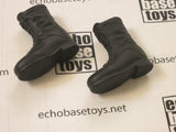 Dragon Models Loose 1/6th Scale Modern Military Tactical Boots (Black)(Female Size) #DRL4-B010