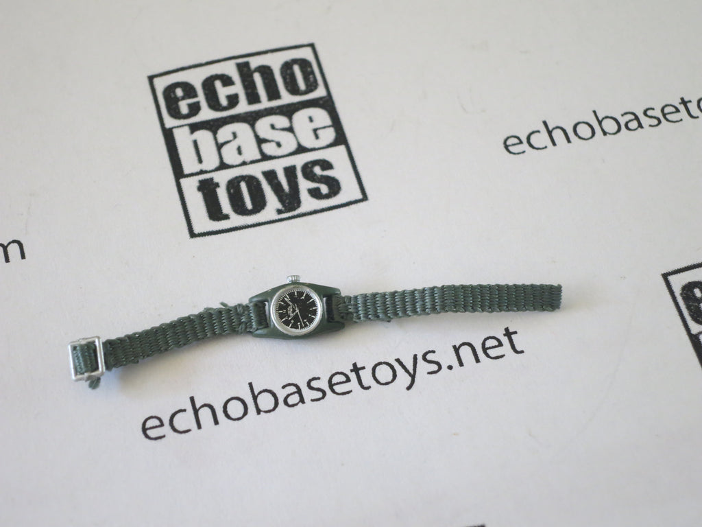 Dragon Models Loose 1/6th Scale Modern Military Watch (Black Face, Green Strap) #DRL4-A257