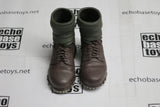 Dragon Models Loose 1/6th Scale WWII German Ankle Mountain Boots Brown w/Puttees #DRL1-B258