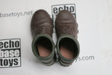 Dragon Models Loose 1/6th Scale WWII German Ankle Mountain Boots Brown w/Puttees #DRL1-B258