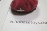 Dragon Models Loose 1/6th Scale WWII British Red Beret w/Paratrooper Badge #DRL2-H301