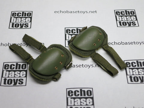 DAM Toys Loose 1/6th Knee Pads (Tactical,Pair,OD) #DAM4-A402