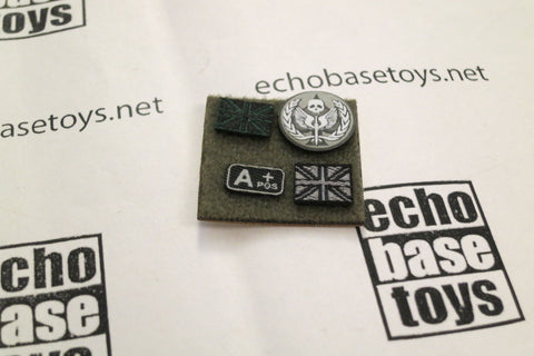 FLAG SET Loose 1/6th Modern Battlefield 2007 End War Ghost Patches (4x) Modern Era #FSL4-A908