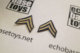 ALERT LINE 1/6 Loose WWII US Rank Insignia - Pair (Corporal) #ALL3-Z001