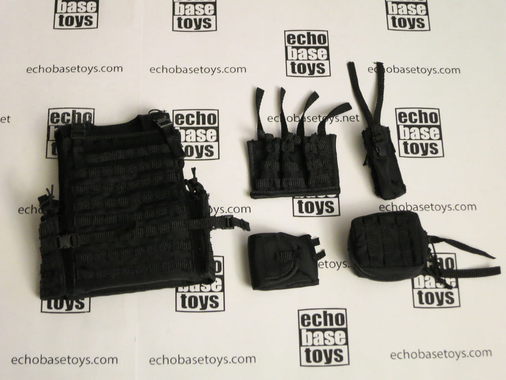 DAM Toys Loose 1/6th Plate Carrier - Voodoo Tactical (Black,4xPouch)  #DAM4-Y752