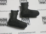 Blue Box Loose 1/6th Scale Modern Foot Wear Adidas Style Tactical Boots Blacl color (used b SAS, SWAT, other Law Enforcement Agencies  #BBL4-F101