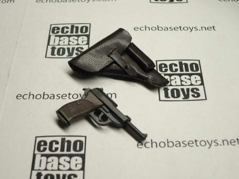 TOYS CITY Loose 1/6 WWII German P38 Pistol w/Holster (Brown) #TCG1-W005