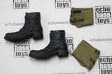 Blue Box Loose 1/6th Scale WWII British Ankle Boots (w/Khaki Gaiters) #BBL2-B300