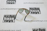 BLUE BOX Loose 1/6th Sunglasses - Aviator (Gold/Grey) Modern Era #BBL6-F119