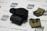 Blue Box Loose 1/6th Scale WWII British Ankle Boots (w/Khaki Gaiters) #BBL2-B300