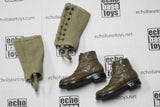 Blue Box Loose 1/6th Scale WWII British Ankle Boots (Brown,w/Leggings) #BBL2-B304