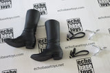 REDMAN Loose 1/6th Boots (Pair,Black,w/Spurs) #RMN8-B100