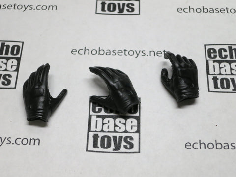 VERY COOL 1/6 Loose Gloved Hands (3x,Black) #VCL9-HD100