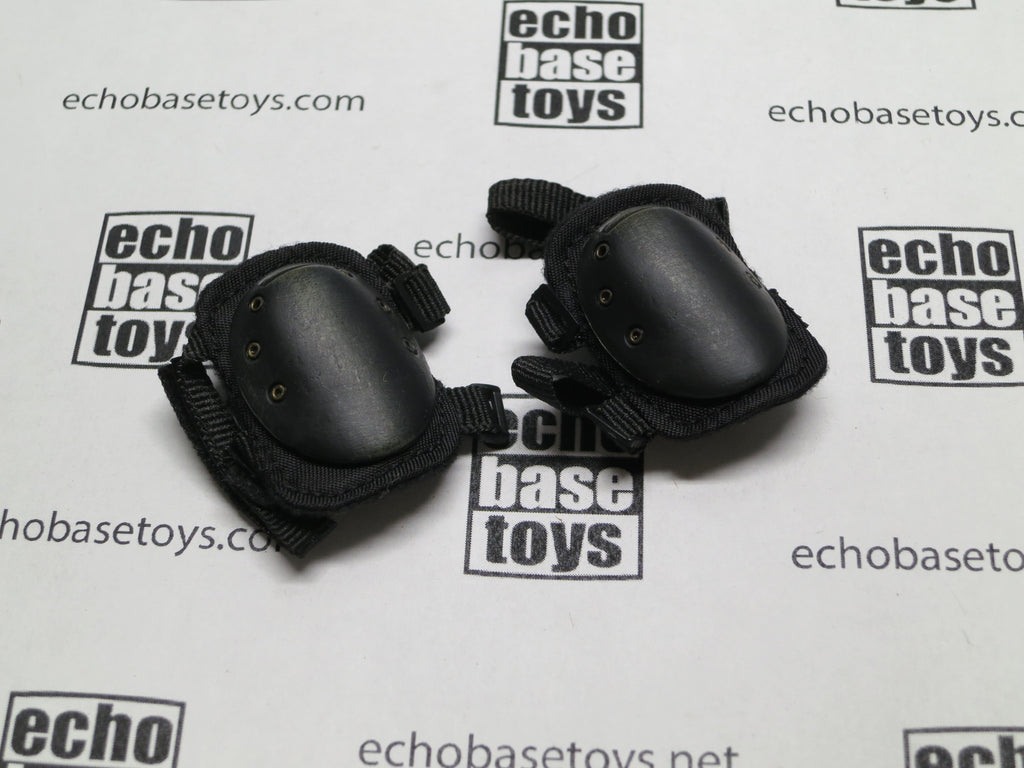 DAM Toys Loose 1/6th Knee Pads (Tactical,Pair,Black) #DAM4-A401