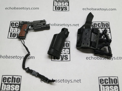 DAM Toys Loose 1/6th M1911 Pistol (CAG Version,w/Holster,Tac Light,Lanyard)) #DAM4-W041