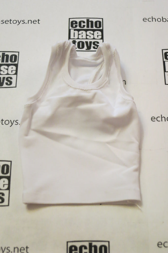 TOY CENTER Loose 1/6 Tank Top - Female (White,Racer) #TYL8-U051