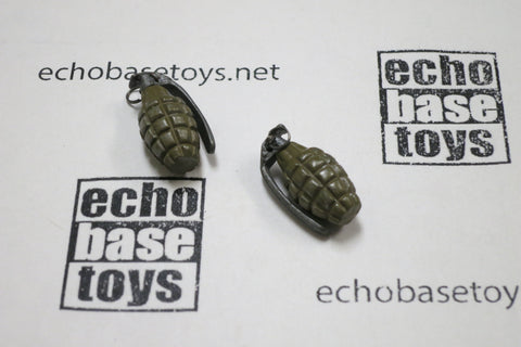 DID Loose 1/6 WWII US MKII A1 Fragmentation Grenade (2x,Metal,Weathered) #DID3-X205