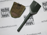 Soldier Story Loose 1/6th WWII USA M1943 Entrenching Tool w/Pouch (OD) (Folding Version) #SSL3-A904