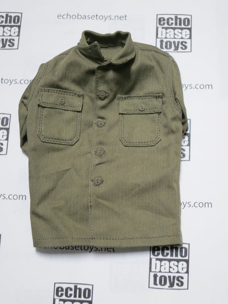 Soldier Story Loose 1/6th WWII USA Wood Shirt (OD) w/(OD Buttons) #SSL3-U030