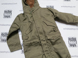 Soldier Story Loose 1/6th WWII USA Winter Coat (OD) w/Hood #SSL3-U860