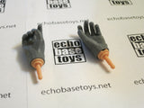 Dragon Models Loose 1/6th WWII Wool Knit Gloved Hands (Gray)  #DRNB-H603