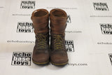 Blue Box Loose 1/6th Scale WWII US M43 Boots - Combat (Pair,Buckle) #BBL3-B300