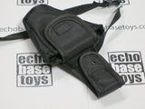 FLAG SET Loose 1/6th Gas Mask Bag (Black,PLA) Modern Era #FSL4-P740