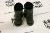HOT TOYS 1/6th Loose Boots - Tactical Combat (Pair,Black,Side-Zip) #HTL9-B200