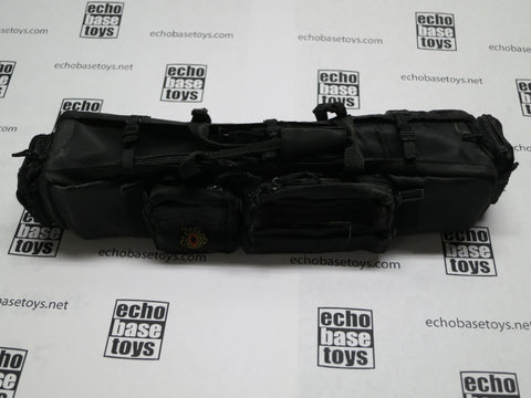 DAM Toys Loose 1/6th Gun Bag/Go Bag (Black,Patches) #DAM4-P650