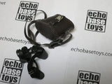 Dragon Models Loose 1/6th Scale WWII German Binoculars w/cap, leather strap & leather case (metal hook) #DRL1-A210