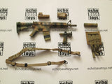 FLAG SET Loose 1/6th M4 Carbine (Weathered,w/Accessories) Modern Era #FSL4-W520