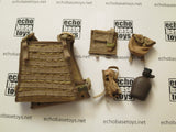 FLAG SET Loose 1/6th Plate Carrier (Tan,w/4xAccessories) Modern Era #FSL4-Y200