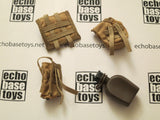 FLAG SET Loose 1/6th Plate Carrier (Tan,w/4xAccessories) Modern Era #FSL4-Y200