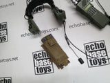 FLAG SET Loose 1/6th PRC-152 Radio w/Peltor Headset & Pouch Modern Era #FSL4-K100
