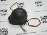 Dragon Models Loose 1/6th Scale WWII US M1 Helmet weathered w/Liner  #DRL3-H116