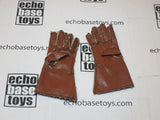 UJINDOU Loose 1/6th WWII British Gloves - Pair, Leather, Gauntlet (Brown) #UJL2-A580