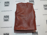UJINDOU Loose 1/6th WWII British Jerkin Vest (Brown Leather) #UJL2-U680