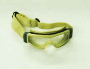 Play House Loose 1/6th Scale Modern ESS Goggles (Tan/Clear) #PHL4-A230