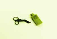 Play House Loose 1/6th Scale Modern Scissors (Black w/Pouch) #PHL4-A400