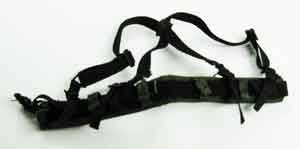 Play House Loose 1/6th Scale Modern Rigger's Belt with HSGI Suspenders (Black,& OD Web Belt Pad) #PHL4-Y010