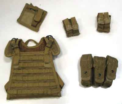 Play House Loose 1/6th Scale Modern STRIKE Commando Plate Carrier (Tan) #PHL4-Y100